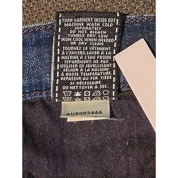 7 For All Mankind The Skinny Crop and Roll Blue Jeans Size 26 EUC - Picture 9 of 14